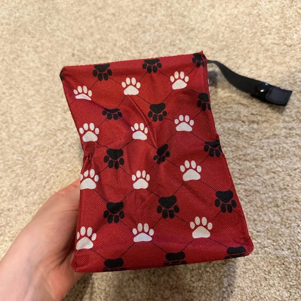 Red Paw Print Water/Food bowl